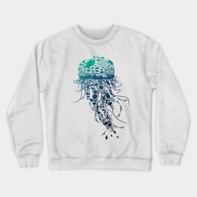 Marine Life Crewneck Sweatshirt by DANDINGEROZZ